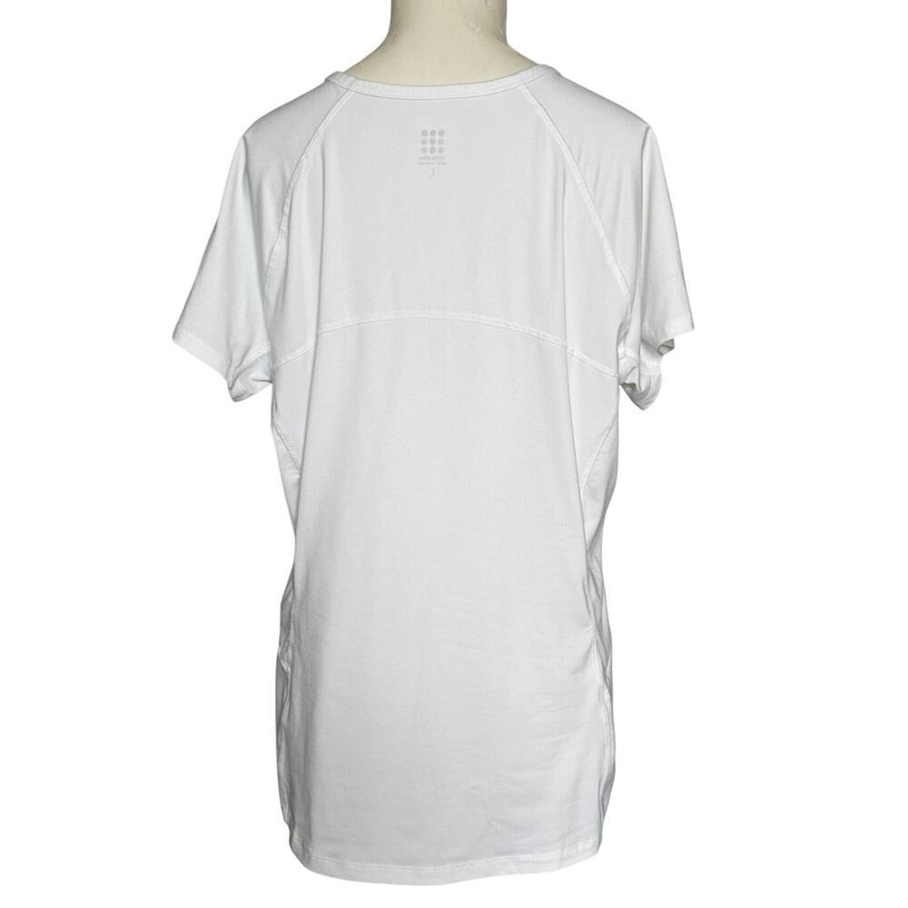 Title Nine Sunbuster Short Sleeve Pullover 1/4 Zip in White Size L Activewear - Picture 4 of 9